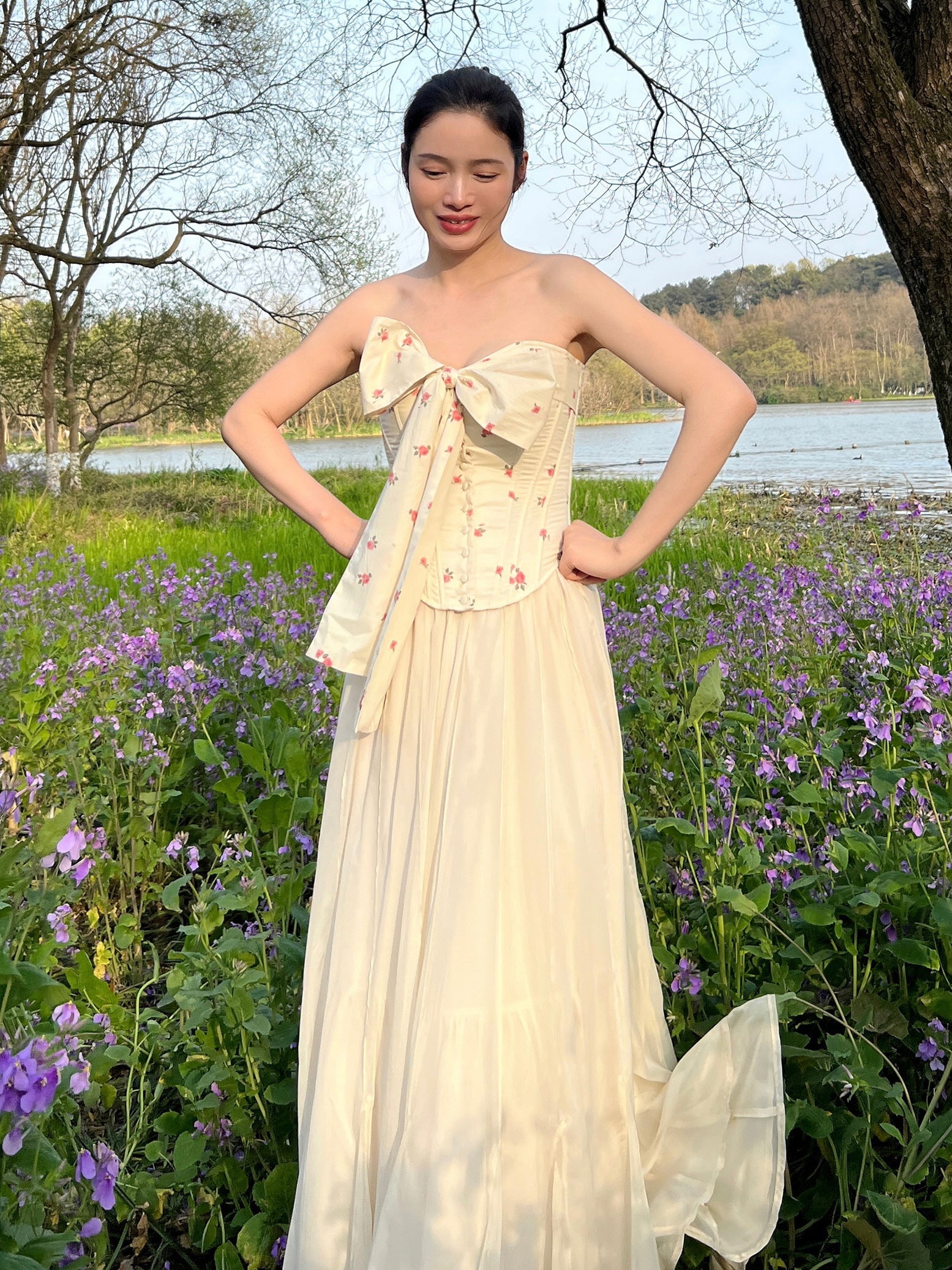 Rose Garden Vintage Bow Corset
