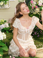 Enchanted Floral Fairy Corset Dress
