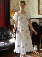 Emily's Vintage Floral Charm Dress