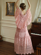 Elizabeth's Retro Pink Elegance Dress