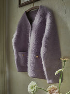 Misty Lavender Luxe Soft Knit Jacket
