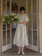 Blue Meadow Floral Cotton Dress