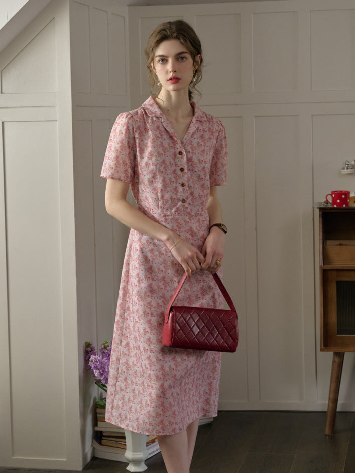 Blossom Collar Day Dress