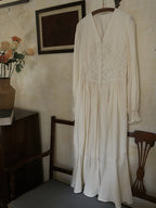 Botanical Elegance Puff Sleeve Dress