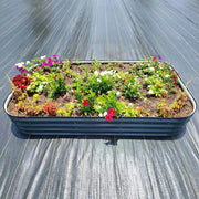 YoYoBloom 11" Tall 8' x 2' Metal Raised Garden Bed (9-in-1) | Upgrade 2.0 Calf-High Design image 6