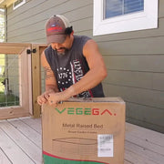 YoYoBloom 11" Tall 8' x 4' Metal Raised Garden Bed (10-in-1) | Upgrade 2.0 Calf-High Design - Reseda green image 3