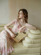 Watercolor Ruffle Fairy Slip Dress