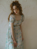 Watercolor Meadow Corset Dress