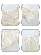 Vintage Cotton Ruffle Pajama Set