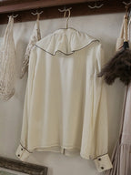 Timeless Ruffle Edge Vintage Blouse