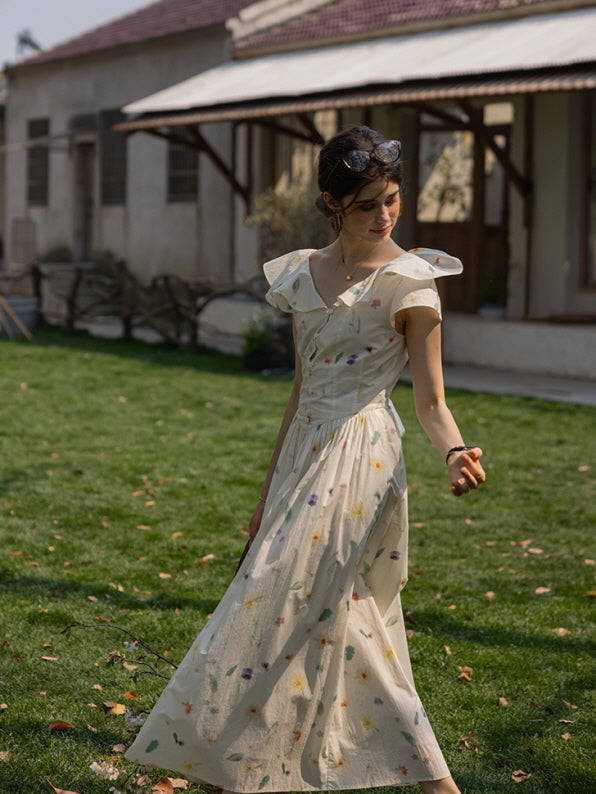 Floral Meadow Cotton Dress