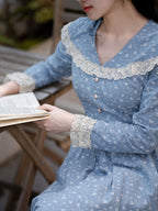 Emily's Blue Floral Dream Dress