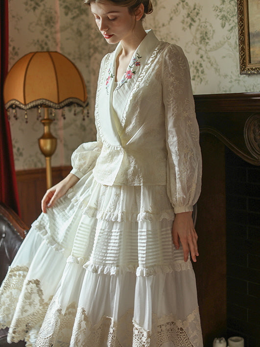 Lucy's Vintage Lace Elegance Skirt
