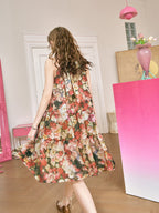 Enchanted Garden Halter Dress