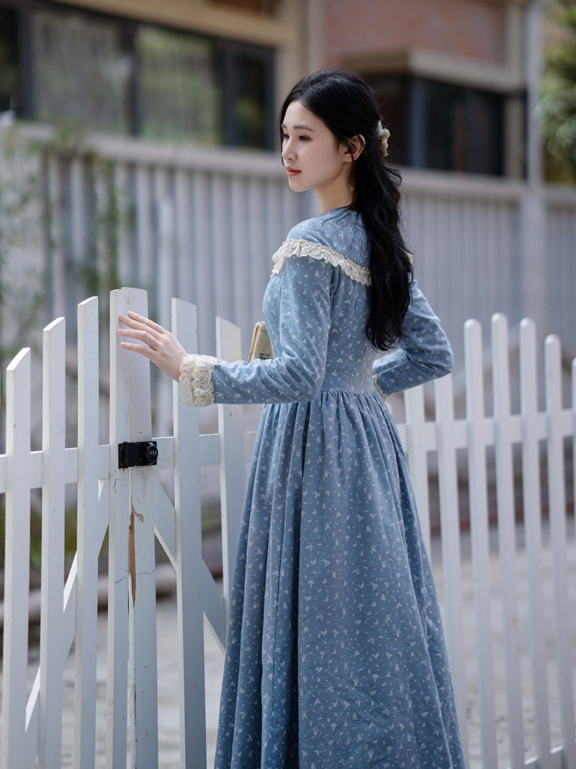 Emily's Blue Floral Dream Dress