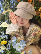 Enchanted Garden Cat Lace Blouse