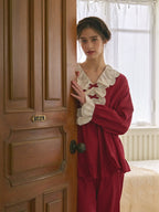Vintage Rose Lace Pajama Set