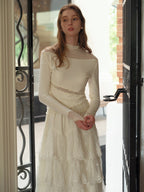 Enchanted Lace Tiered Maxi Skirt