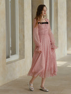 Sweetheart Dot Bow Dress