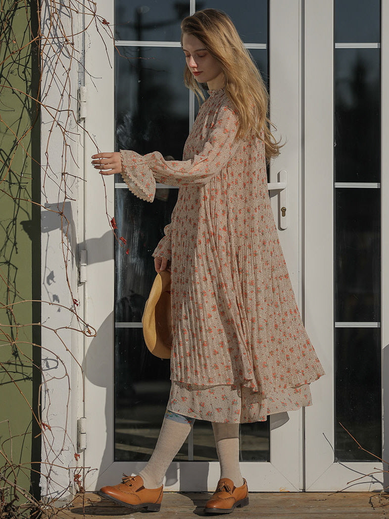 Floral Dream Chiffon Autumn Dress