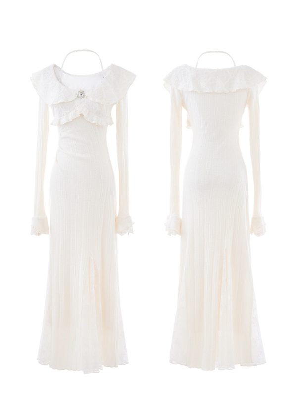 Princess Ruffle Lace Elegance Gown