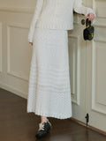 Ethereal Textured Knit Maxi Skirt