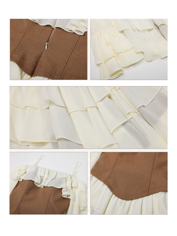 Fairytale Ruffle Corset Mini Dress