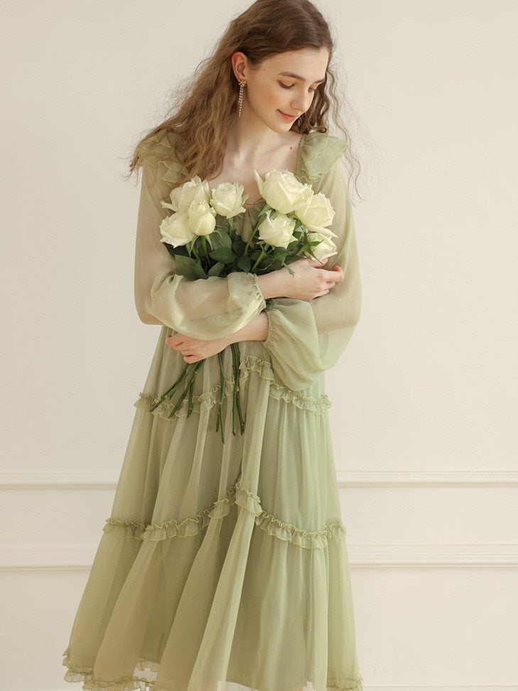 Aurora's Green Fairy Dress