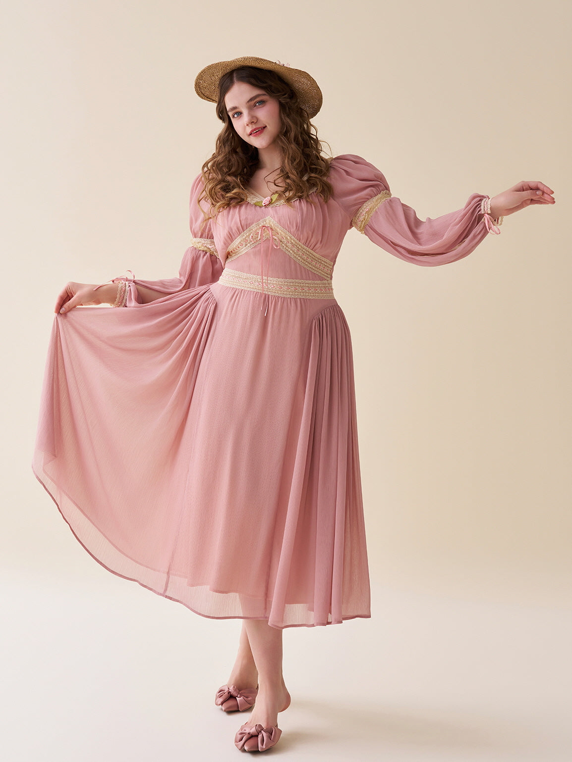 Rosewood Romance Vintage Lace Dress