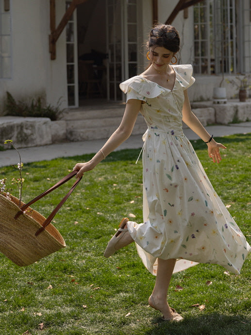 Floral Meadow Cotton Dress