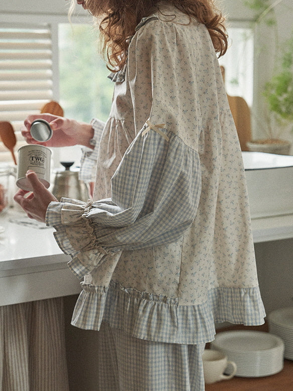 Whispering Meadow Patchwork Pajama Set