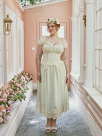 Ethereal Lace Coquette Dress