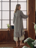 Whispering Blooms Lace-Trim Nightgown