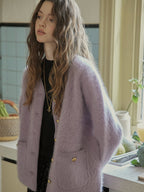 Misty Lavender Luxe Soft Knit Jacket