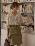 Romantic Sheer Floral Embroidered Blouse
