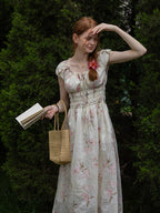 Enchanted Floral Garden Cottage Dress