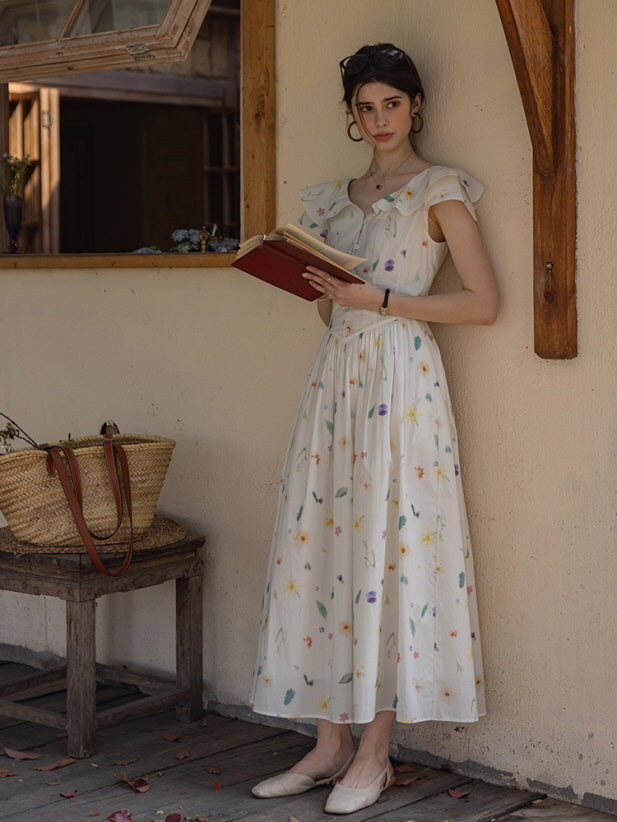 Floral Meadow Cotton Dress