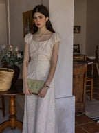 Floral Embroidered Cotton Dress