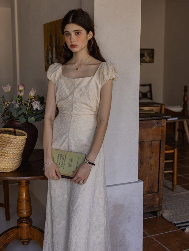 Floral Embroidered Cotton Dress