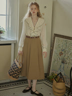 Timeless Ruffle Edge Vintage Blouse