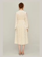 Ivory Velvet Garden Lace Nightgown Set