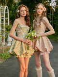 Blooming Garden Corset Mini Dress