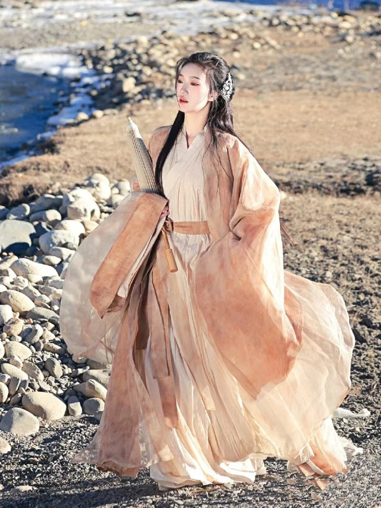 Ten Miles Warring States Hanfu Style Chinese Fantasy Costume