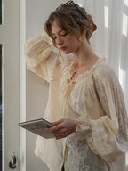 Ethereal Embroidered Lace Blouse