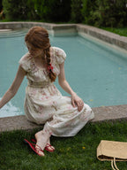 Enchanted Floral Garden Cottage Dress