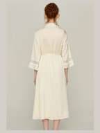 Ivory Moon Petal Lace Nightgown Set