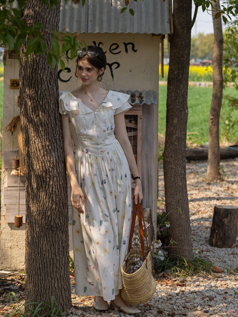 Floral Meadow Cotton Dress