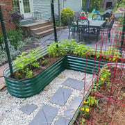 YoYoBloom 17" Tall L-Shaped Metal Raised Garden Bed| Upgrade 2.0 Knee-High Design image 16