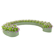 YoYoBloom 17" Tall Ring-Shape Metal Raised Garden Bed | Knee-High Design image 4