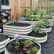 YoYoBloom 17" Tall 2 Tiered Metal Raised Garden Bed Twin Pack| Upgrade 2.0 Knee-High Design - Vibrant orange image 3